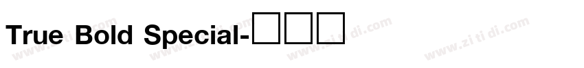 True Bold Special字体转换